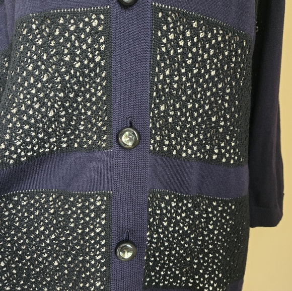 Escada Wool Blend Cardigan Womens XL Flawed - Picture 2 of 14